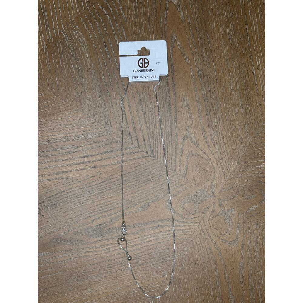 Giani Bernini Sterling Silver Box Chain Necklace 22”
